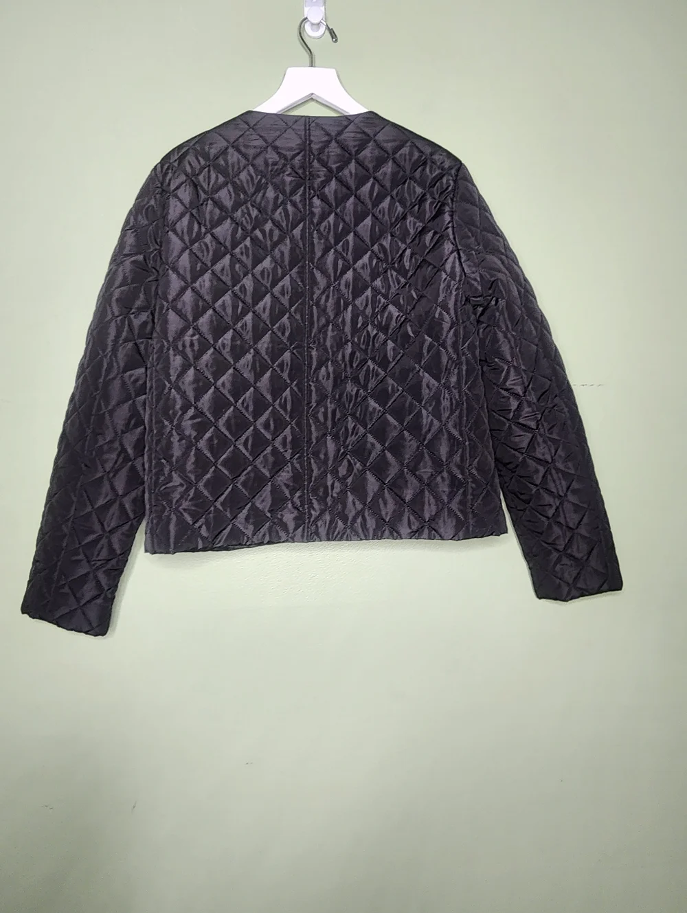 Jones New York Diamond Quilted Black Lightweight Women's Jacket Classic Fall S - Picture 3 of 7